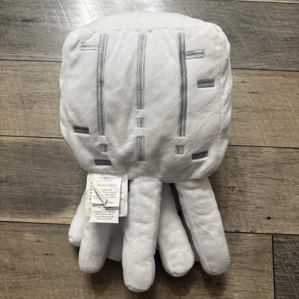 Minecraft GHAST White Mob Cube Plush Stuffed Character Mojang 2021 Jay Franco - Picture 14 of 15